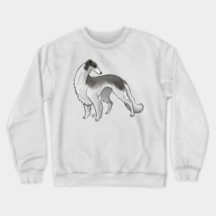 Dog - Borzoi - Black and White Crewneck Sweatshirt